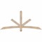 Ekena Millwork Alberta Smooth Timber Gable Bracket, Douglas Fir, 72"W x 33"H x 3 1/2"D x 3 1/2"F, 11/12 Pitch GBW072X33X0404ALB00SDF - alternate 1